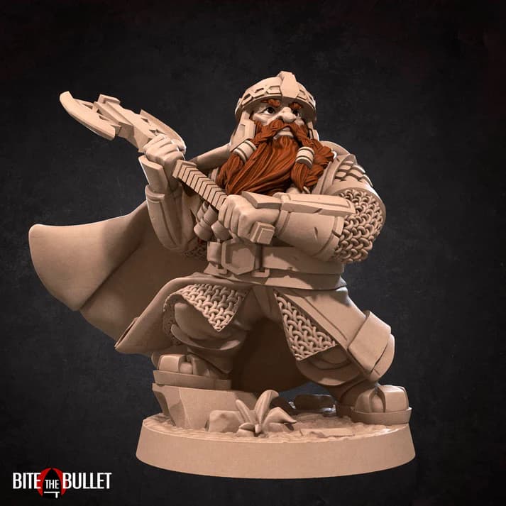 Dwarven Berserker — stocky dwarf warrior wielding a massive axe
